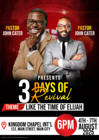 church conference flyer A4 template