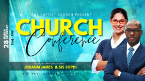Turkusowy Church Conference Twitter Post Template
