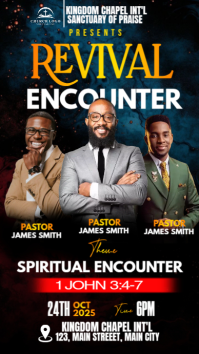 church conference flyer Instagram Story template