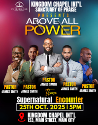 church conference flyer Poster/Wallboard template