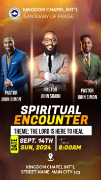 CHURCH CONFERENCE FLYER История на Instagram template