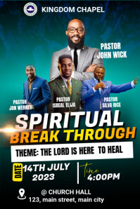 church conference flyer Poster template