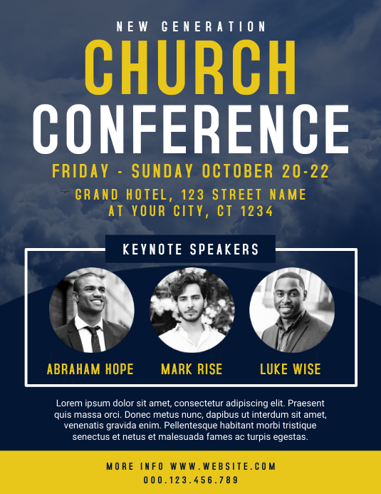 Church Conference Flyer Template PosterMyWall