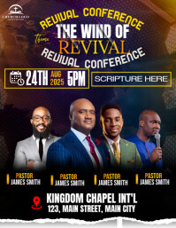 church conference flyer Løbeseddel (US Letter) template