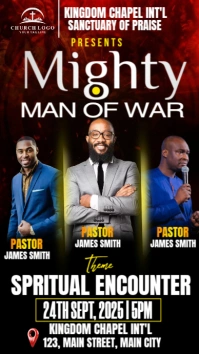 church conference flyer Instagram Story template