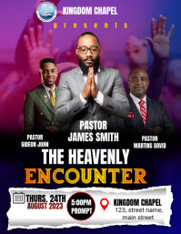 church conference flyer template