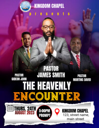church conference flyer Løbeseddel (US Letter) template