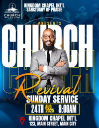 church conference flyer template