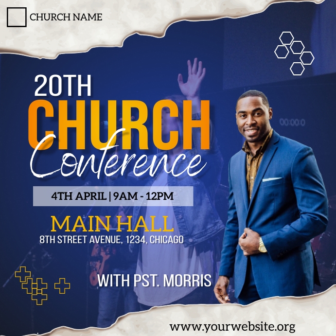 church conference flyer Template PosterMyWall
