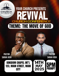 church conference flyer template
