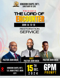 church conference flyer template