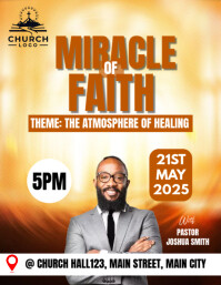 church conference flyer Løbeseddel (US Letter) template
