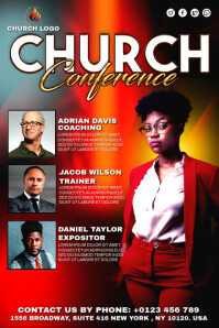 Church Conference Flyer Poster template
