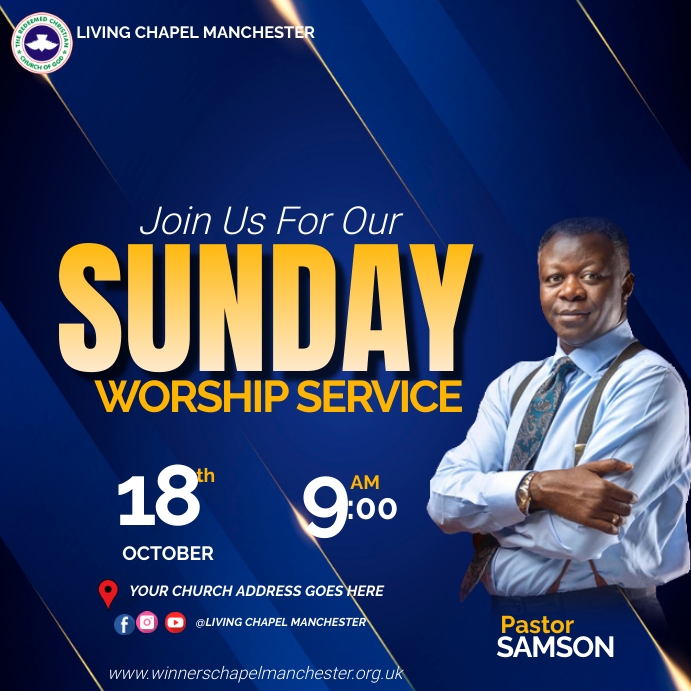 CHURCH CONFERENCE FLYER Instagram Plasing template