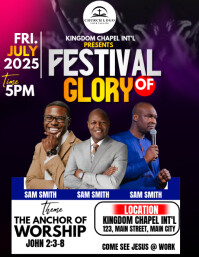 church conference flyer template
