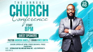 Church Conference flyer Facebook-covervideo (16:9) template
