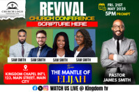church conference flyer Poster template