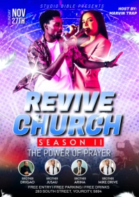 Church conference flyer A3 template