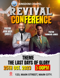 church conference flyer template
