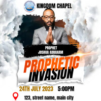 church conference flyer Instagram-opslag template