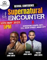 church conference flyer Poster/Wallboard template