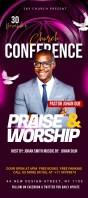 Church Conference Flyer Template Rack Card