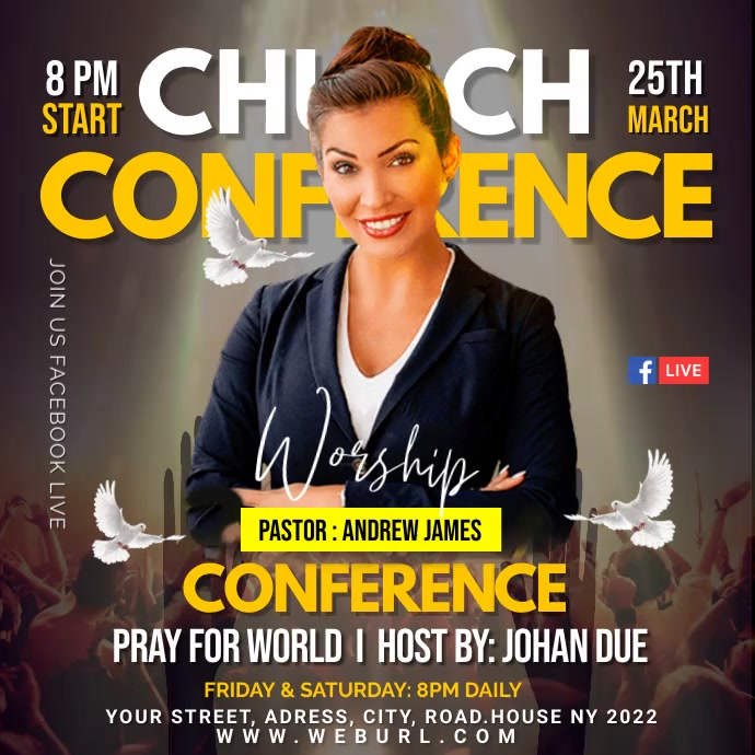 Church Conference Flyer Template | PosterMyWall