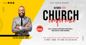 White Church Conference Facebook Group Cover Photo Template
