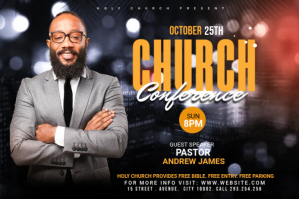 Zwart Church Conference Label Template