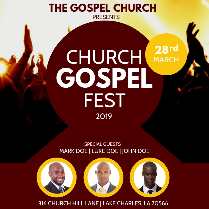 Gospel Meeting Flyer Template