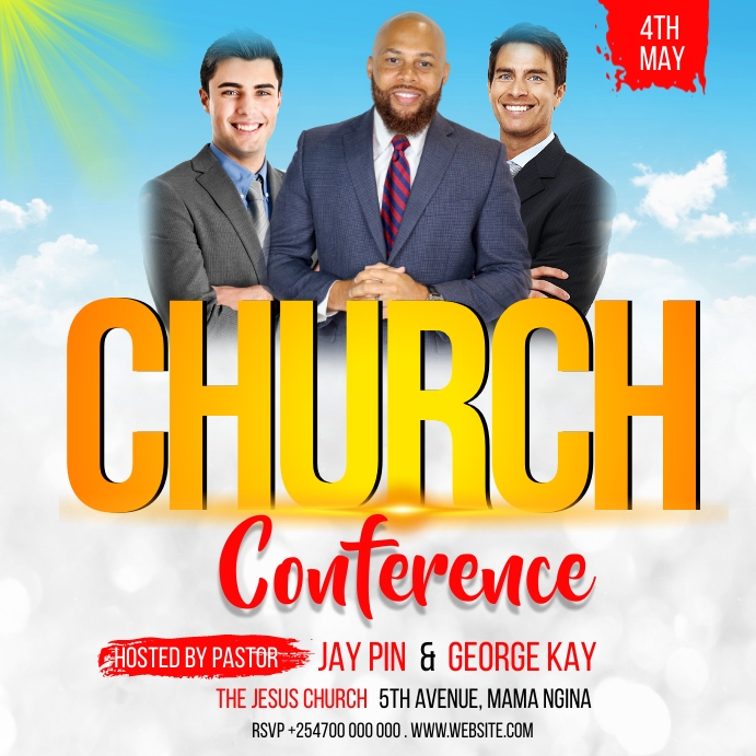 Church conference poster Template | PosterMyWall