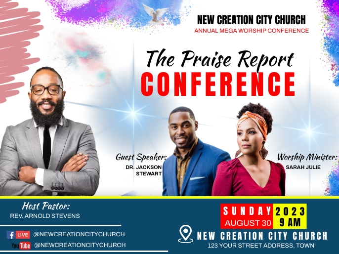 CHURCH CONFERENCE POSTER Template PosterMyWall CHURCH CONFERENCE POSTER Template PosterMyWall