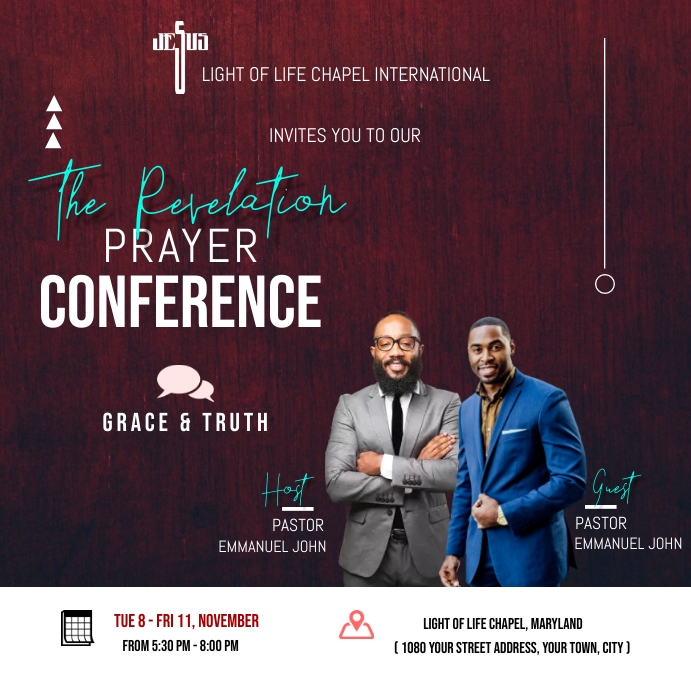 Copy of CHURCH CONFERENCE POSTER | PosterMyWall