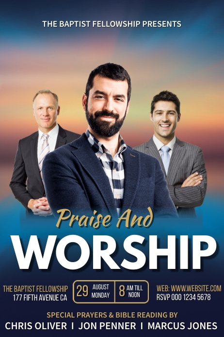 Church Conference Poster template