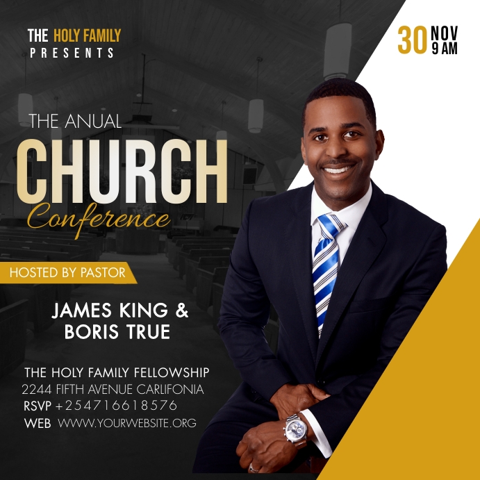 Copy of Church conference poster template | PosterMyWall