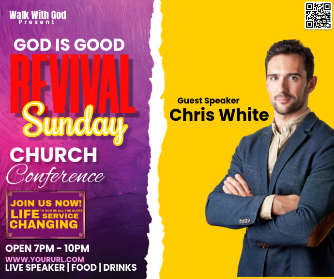 Church Conference service Template | PosterMyWall