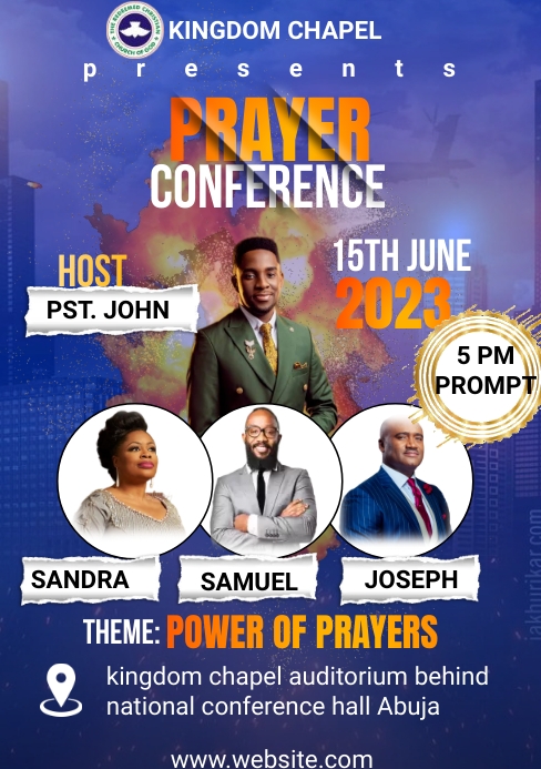 Church conference template | PosterMyWall