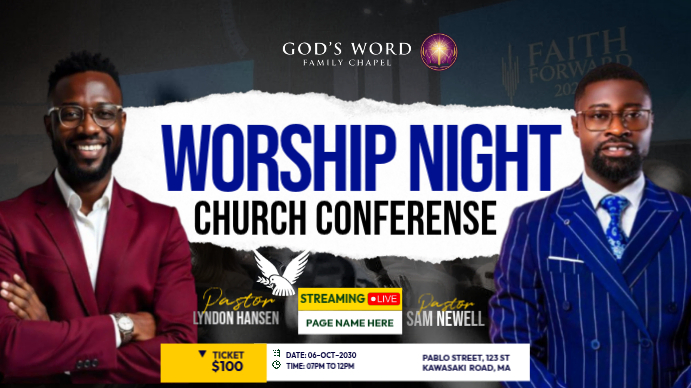 Church Conference YouTube Thumbnail Template | PosterMyWall