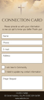 Cokelat Church Connection Card Карта-стойка Template