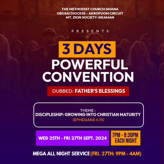 Church Convention Template | PosterMyWall