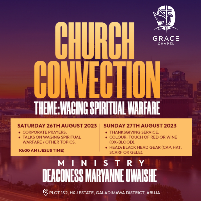 Church Convocation Flyer Template | PosterMyWall