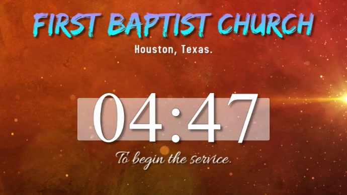 Church Service Countdown Template | PosterMyWall