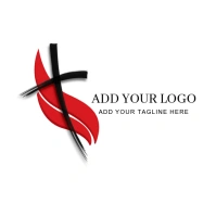 Church-cross-worship-faith- Logo template