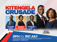Church Crusade and Conference Event Flyer Znak podwórkowy template