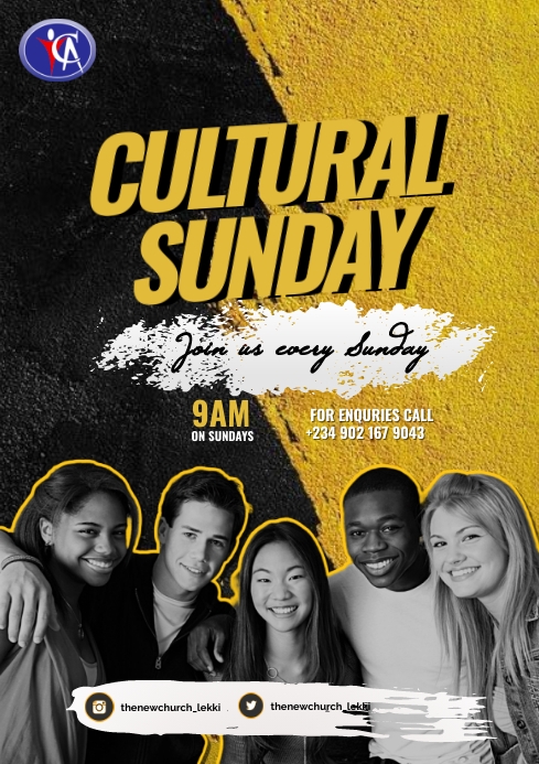 Church Cultural sunday Flyer (25) A4 template