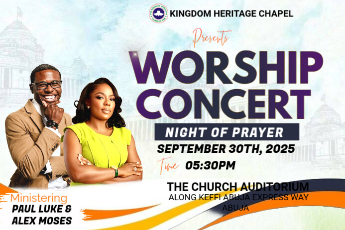 church Cartaz template