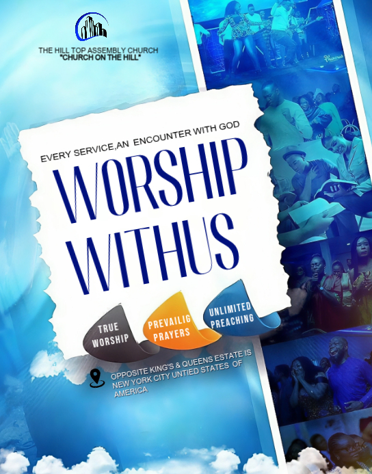 Church Worship Service Template | PosterMyWall