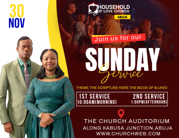 church Pamflet (VSA Brief) template