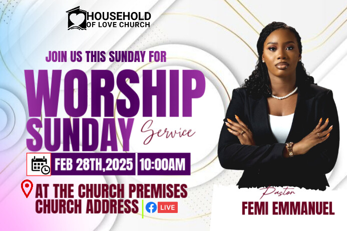 CHURCH Poster template