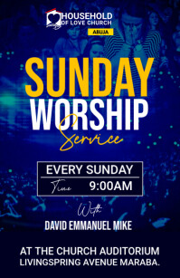 Church Half Page Wide template